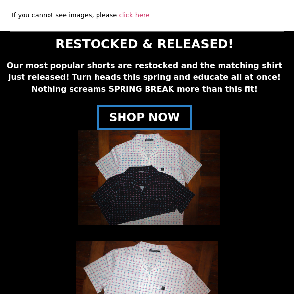 SEX-ED Shirts & Shorts Restocked!!