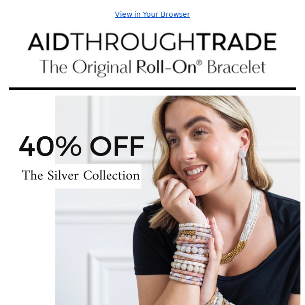 ⚡ Flash Sale: 40% off The Silver Collection