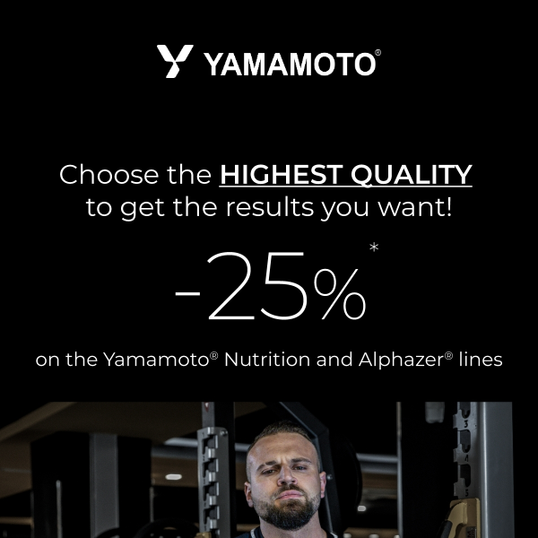 Yamamoto Nutrition, a lot of offers await you on Yamamoto