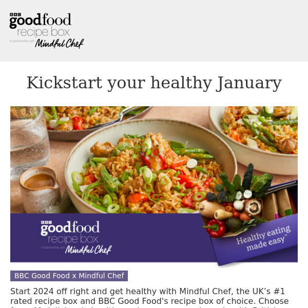 Lock in your healthy start for 2024 with Mindful Chef