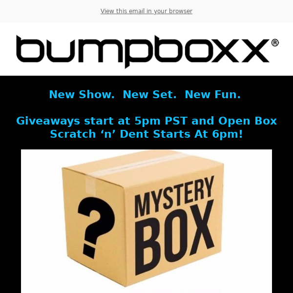 Giveaways Start At 5pm PST ➡ Open Box Scratch ’n Dent At 6pm!