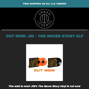 OUT NOW: JID - The Never Story 2LP