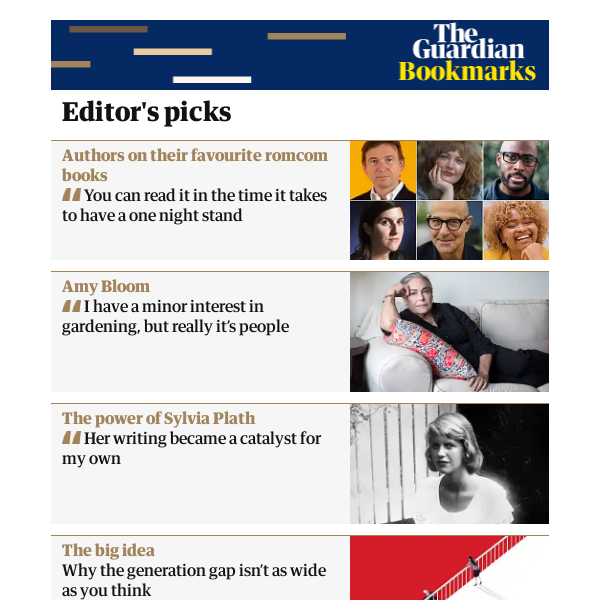 Bookmarks: the latest news, views and reviews from Guardian Books