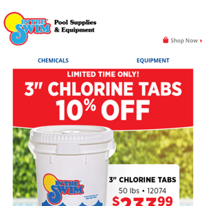 HURRY - 10% off Tabs thru Sunday!