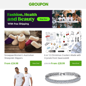 Fashion, Health & Beauty From £6.89 with FREE Shipping!