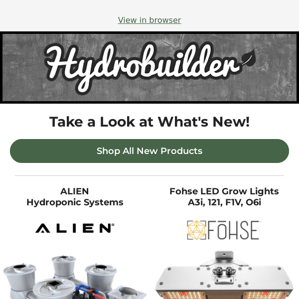 Discover What's New on Hydrobuilder.com! 🔍