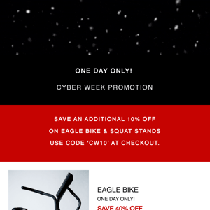 💥24-HOUR FLASH SALE💥 Save An Additional 10% Off Eagle Bike & Squat Stands!