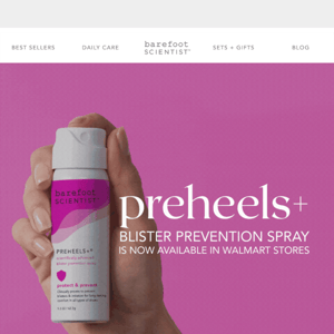 Preheels+ Now Available at Walmart