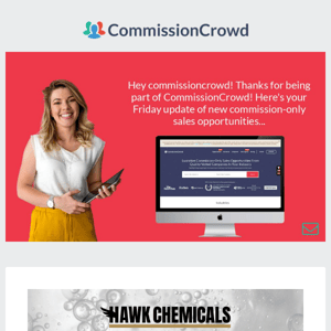 💰  CommissionCrowd, Our Top Commission-Only Sales Opportunity Picks: Friday, April 14 2023 - Check them out now!