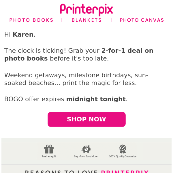 ‼️ Ends Tonight: BOGO for Photo Books