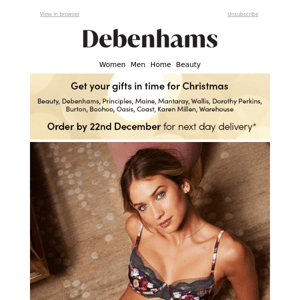 Luxe lingerie: save at least 50% on Debenhams & Gorgeous