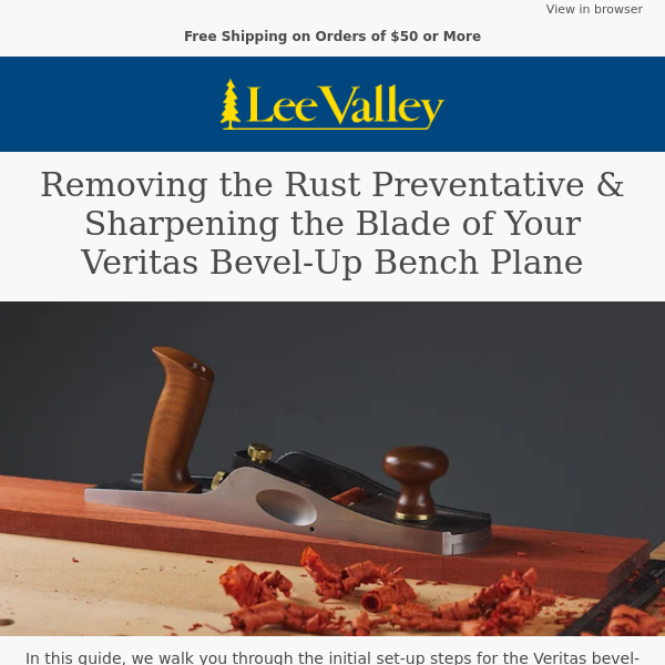 How to Sharpen & Set Your Veritas Bevel-Up Bench Planes