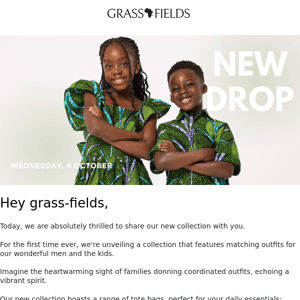 Unveiling Grass-Fields' New Collection: Matching Outfits for the Whole Family!