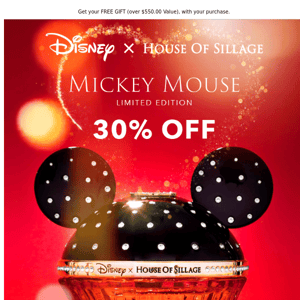 ✨ 30% Off Disney Collection & Your Free Gift