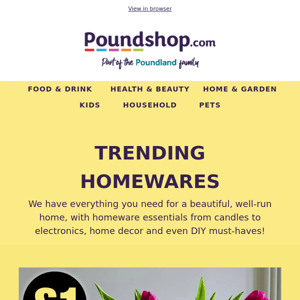 🌼 TOP TRENDING Homewares!