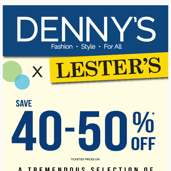 🛍️ Save 40-50% Off A Tremendous Selection In Every Department