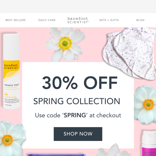 30% Off the Spring Collection 🤩🌷