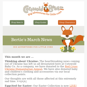 🦊 Bertie's March News 🌳