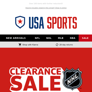 Reduced to Clear NHL Clearance ⚠️ From £9.99