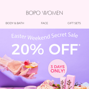 Easter Weekend Secret Sale 🐰