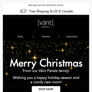 Hey Vant Panels, Happy Holidays!