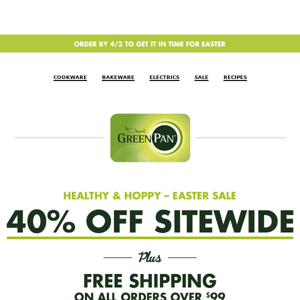 Easter Fresh From the Oven + 40% Off Sitewide