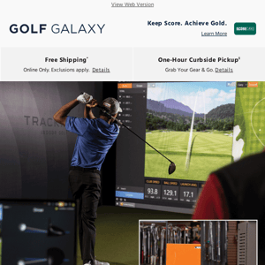 Schedule your FREE golf simulation at your local Golf Galaxy