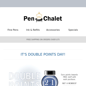 Earn Double Points Today! Not a Member? It's FREE!