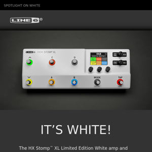 Introducing HX Stomp XL Limited Edition White