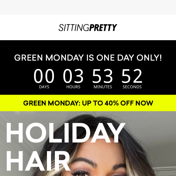 Pretty, get your holiday hair!