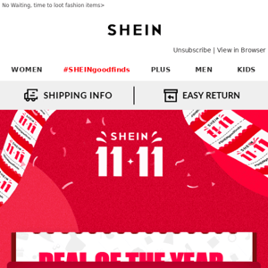 SHEIN 11.11|You've been waiting for this the whole year!