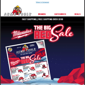 Milwaukee Big Red Sale 🚨