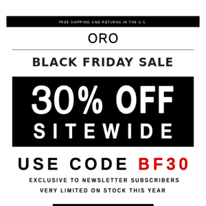 30% OFF Sitewide - Biggest Sale of Year!