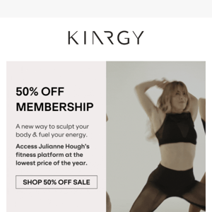 50% off membership for LIFE🥰