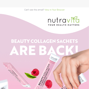 Just restocked: Beauty Collagen Sachets Are Back! 💖