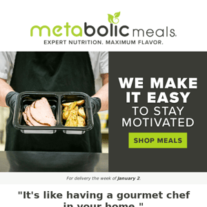 Chefs that support your health goals!