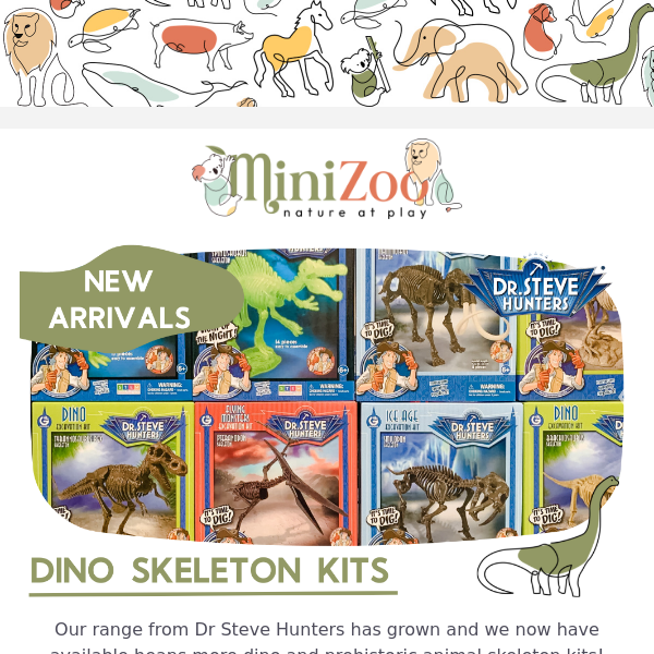 New Dinosaur Excavation & Skeleton Kits Are Here! 🦖