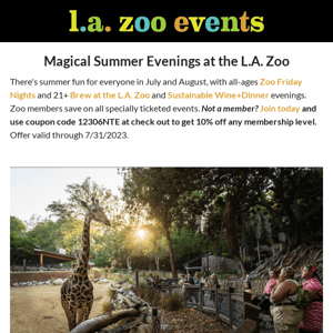 Summer fun for everyone: All-ages Zoo Friday Nights & More