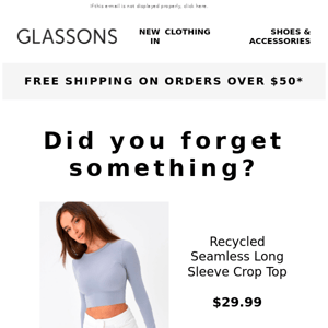 Glassons, did you forget something?