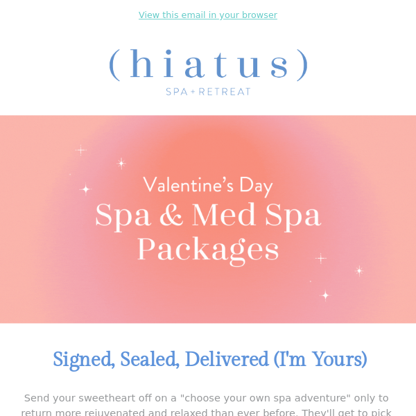 ❤️ Valentine's Day Spa Packages Are Here!