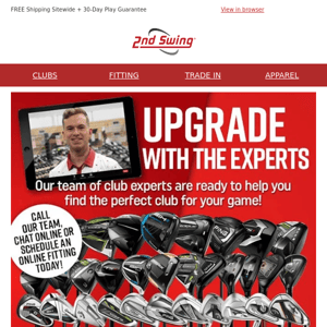 Customize Clubs Online with Experts ⛳ Extra 15% OFF Used Clubs