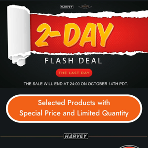 The Last Day! 2-Day Flash Deal! Don't Miss Out!