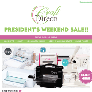 Our Presidents Day Sale Is Here!⏱️