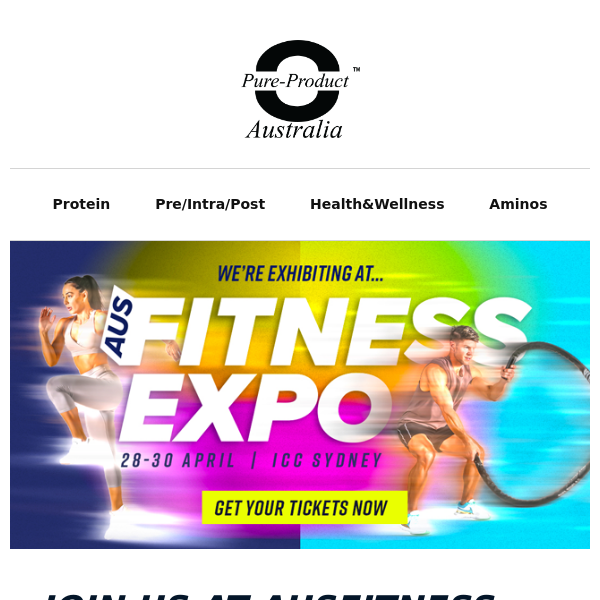 Join us at AUS FITNESS EXPO Sydney 💪💪