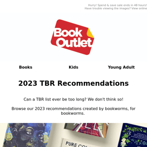 Recommendations for Book Outlet's 2023 TBR 📚