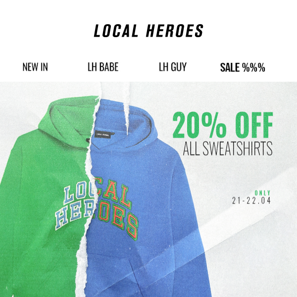 YOUR NEW HOODIE | 20% OFF