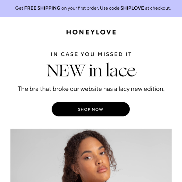 ICYMI: Our newest (lacy) bra - Honeylove
