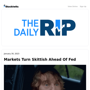 Markets Turn Skittish Ahead Of Fed