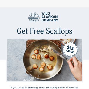 Claim your offer & swap red meat for seafood!