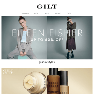 Just-In EILEEN FISHER Up to 60% Off. Now you know.